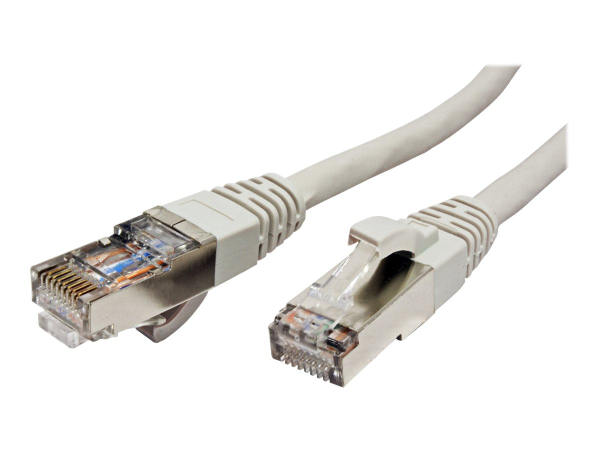ROLINE S/FTP-Kabel Kat.7 LSOH grau 1m - Vorderansicht