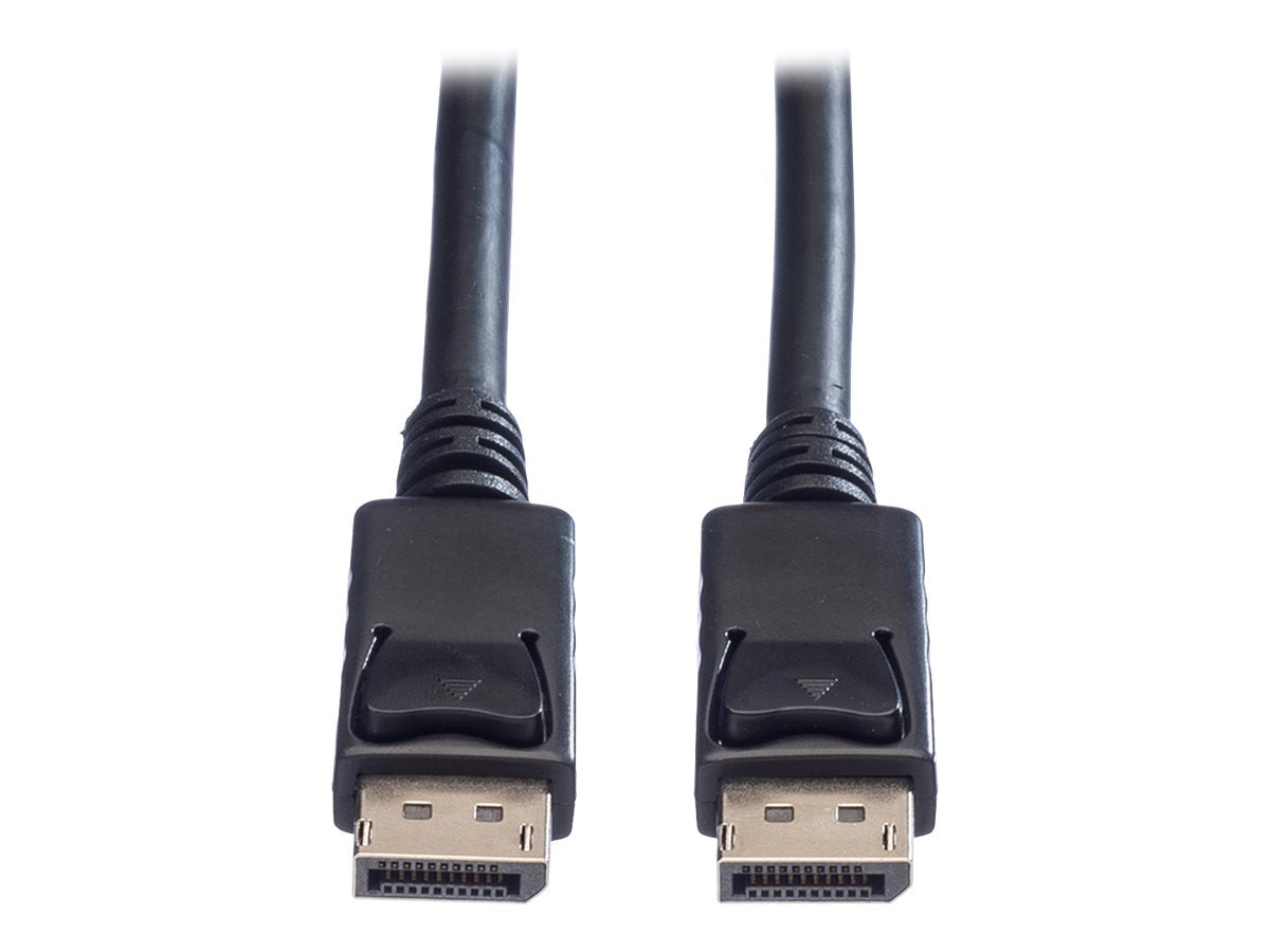 VALUE DisplayPort Kabel DP ST - ST LSOH schwarz 1,5m Vorderansicht