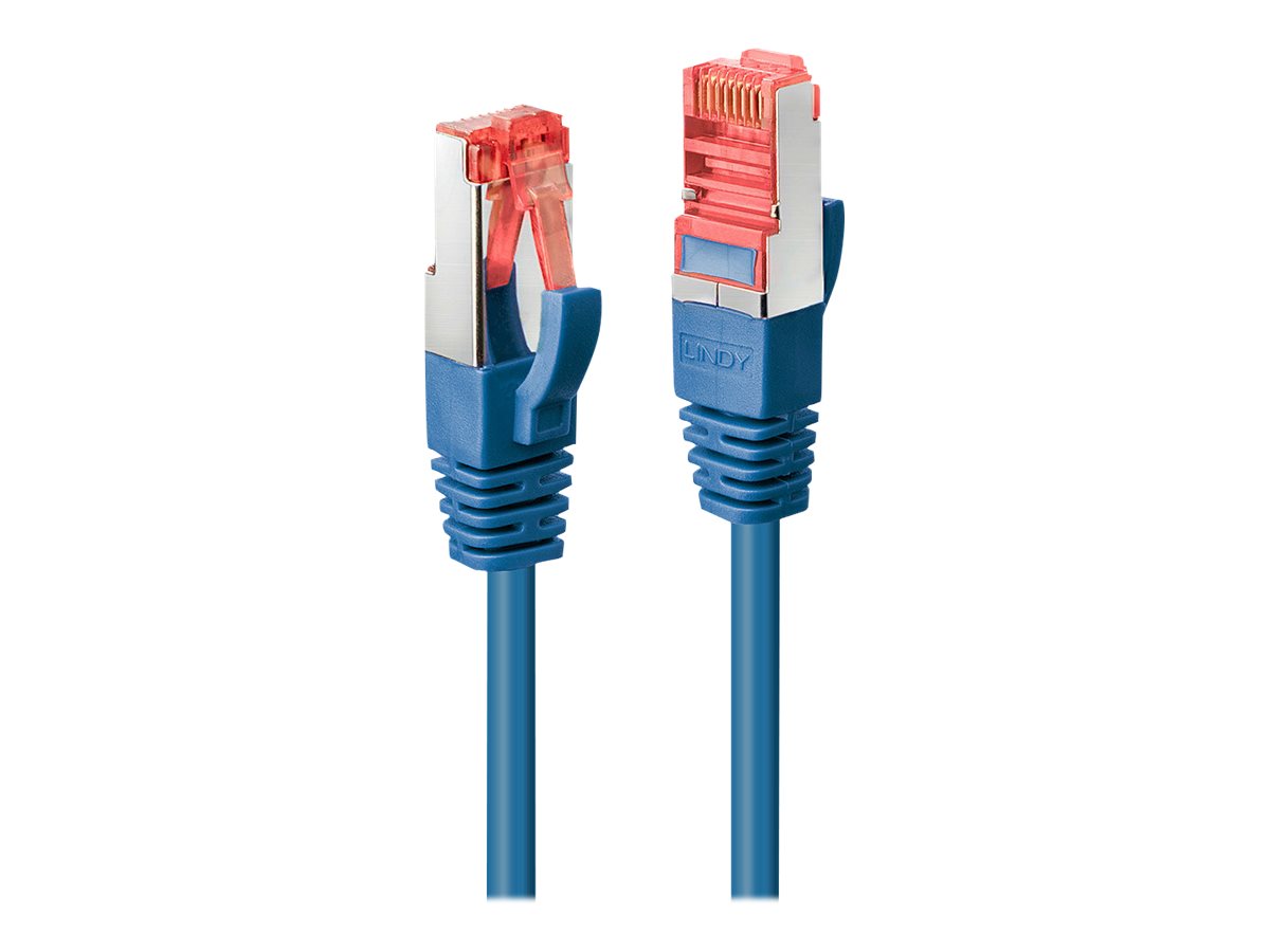 LINDY Cat.6 S/FTP Kabel, blau, 10m Patchkabel - Vorderansicht