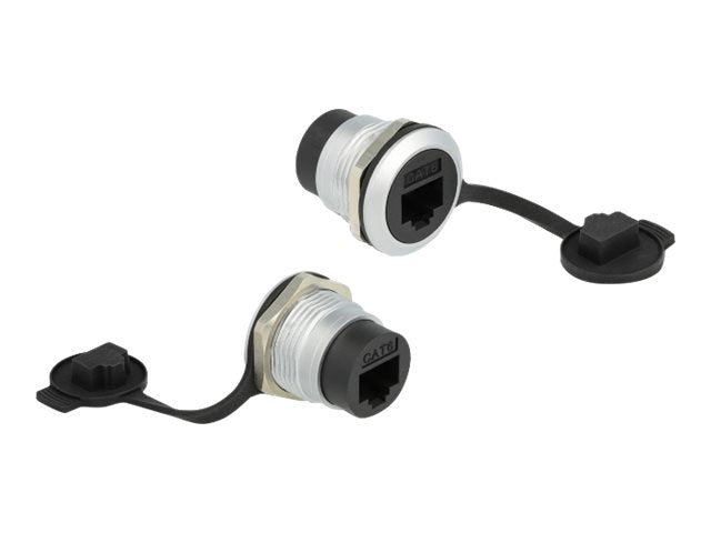 DELOCK RJ45 Cat.6 Einbaubuchse Vorderansicht
