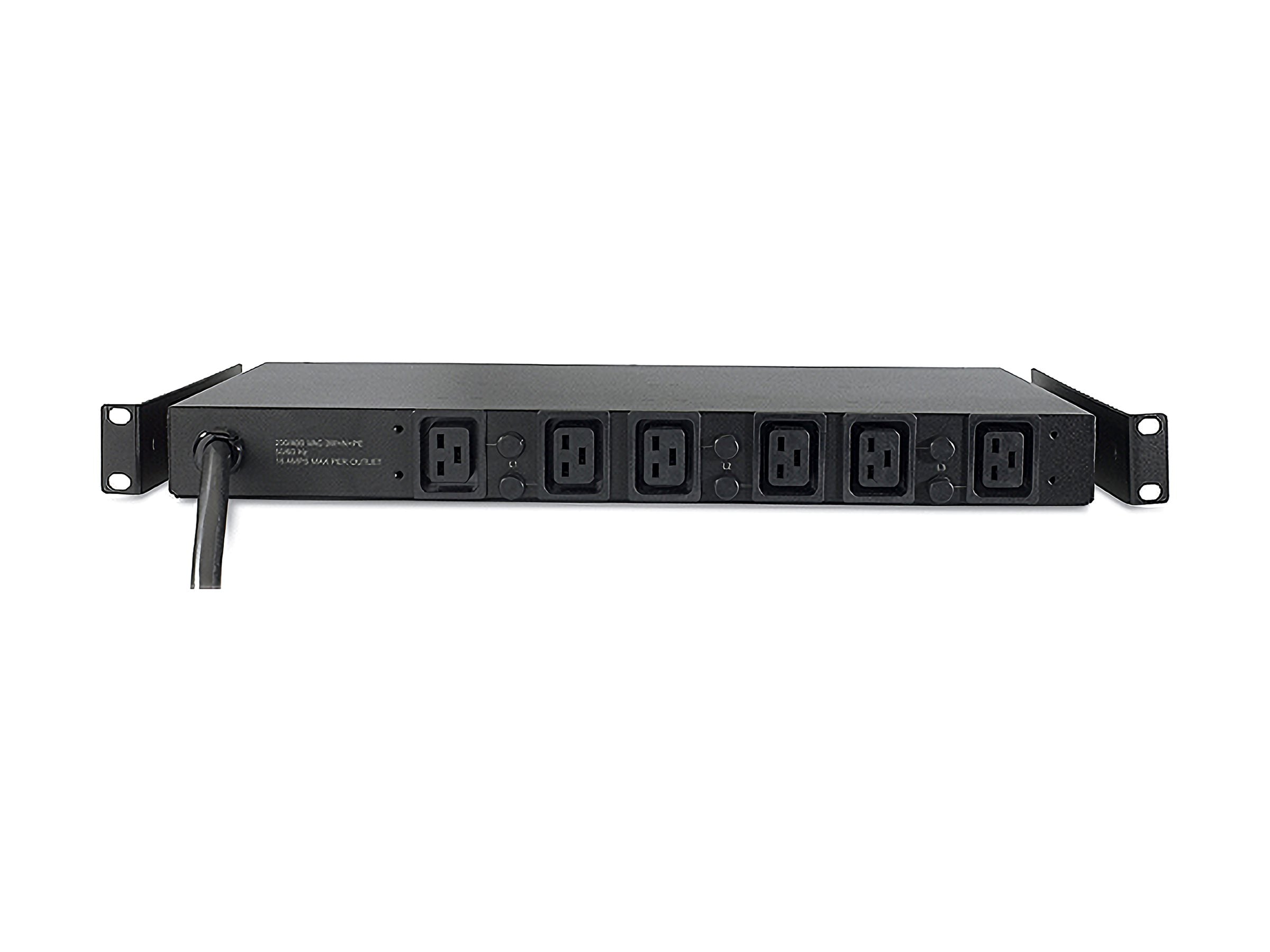 APC Basic Rack PDU Rack AC 208V 3-phase input Hubbell CS8365C output connectors 6 IEC 60320 C19 1U 2