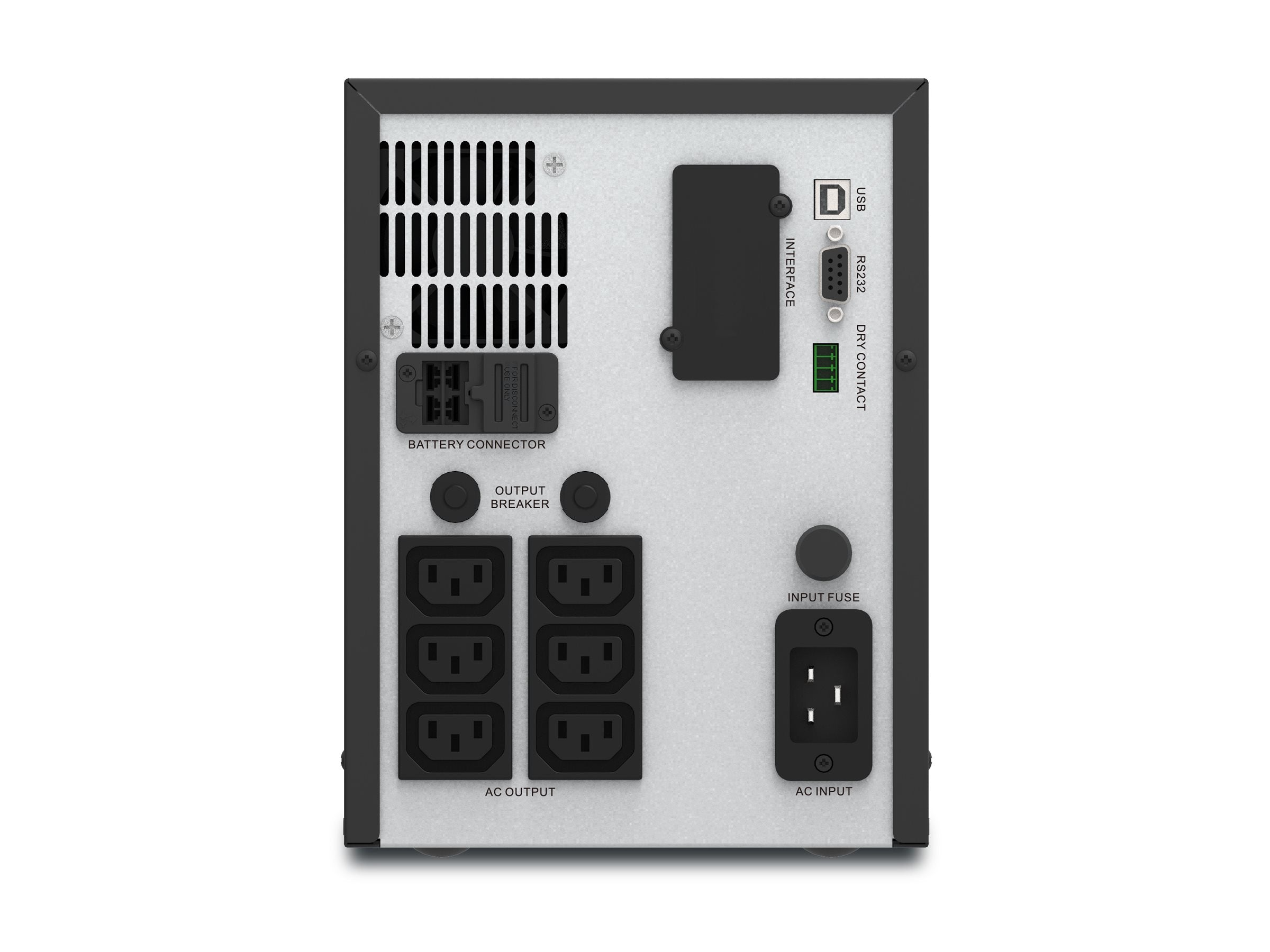 APC Easy UPS SMV SMV3000CAI Rückansicht