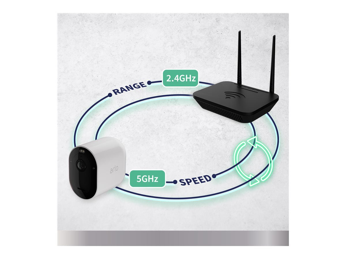 ARLO Pro5 2K Security Camera 3-Cam Vorderansicht