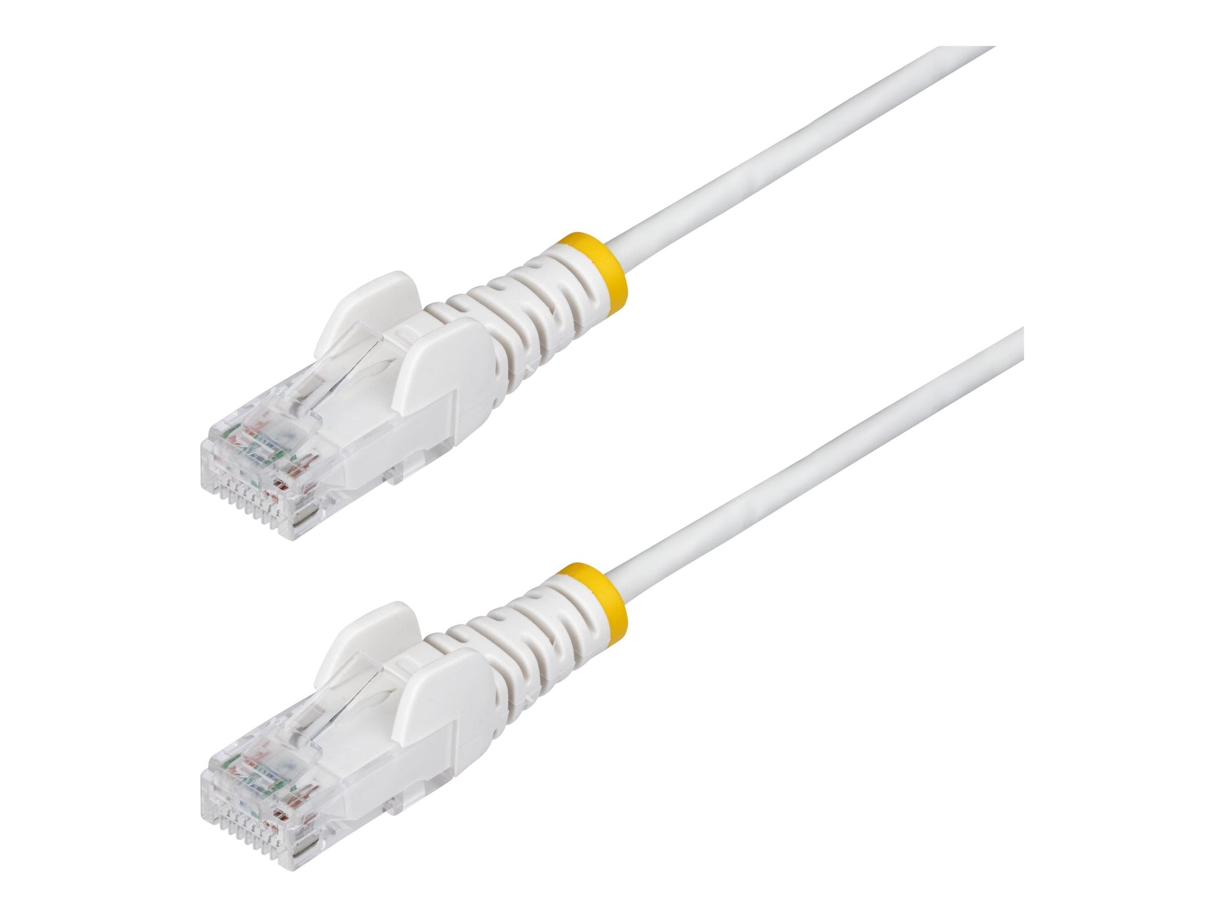 STARTECH.COM 25cm Weisses Slim CAT6-Netzwerkkabel 100W PoE Snagless RJ45 LSZH 28AWG Reines Kupfer Patchkabel-Ethernet Kabel