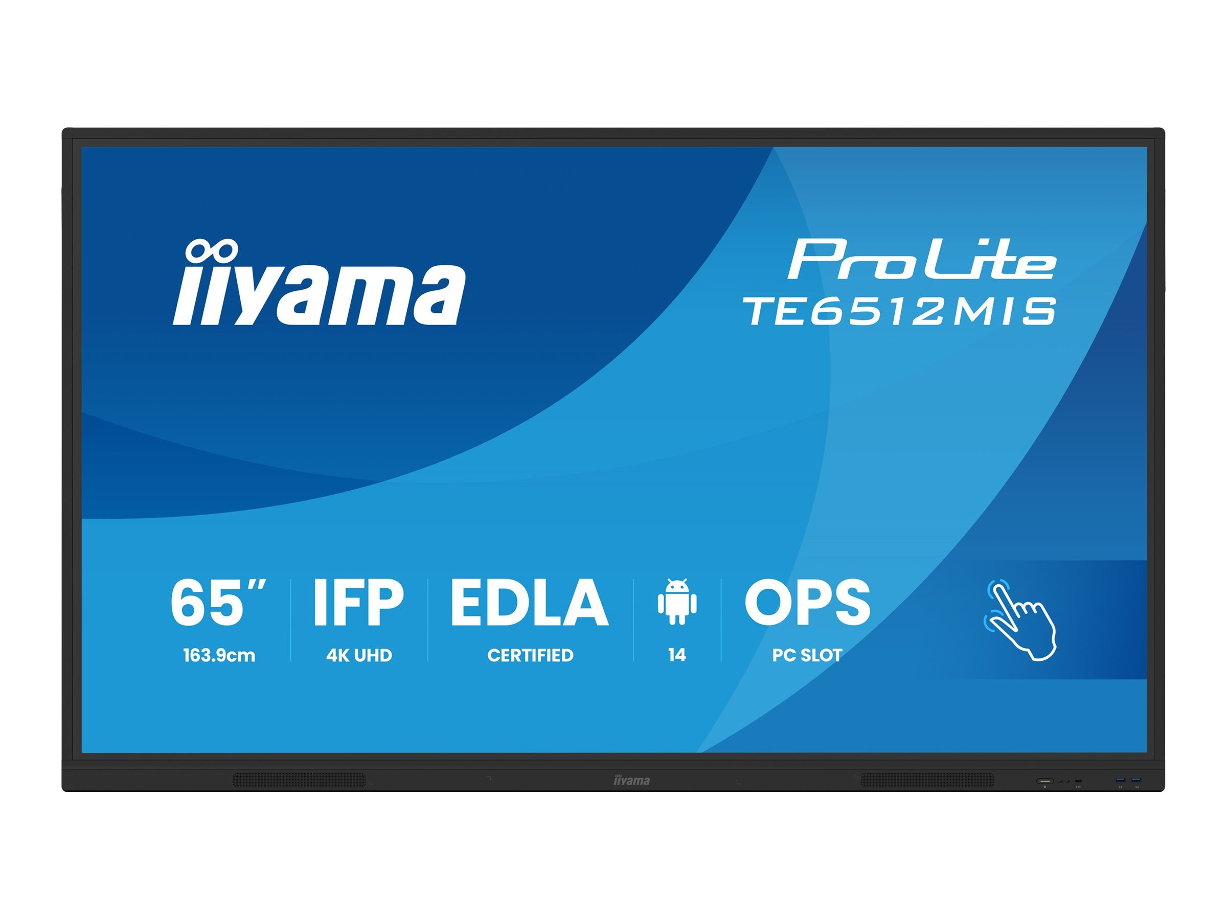 IIYAMA TE6512MIS-B4AG 65Zoll LCD-Display Vorderansicht