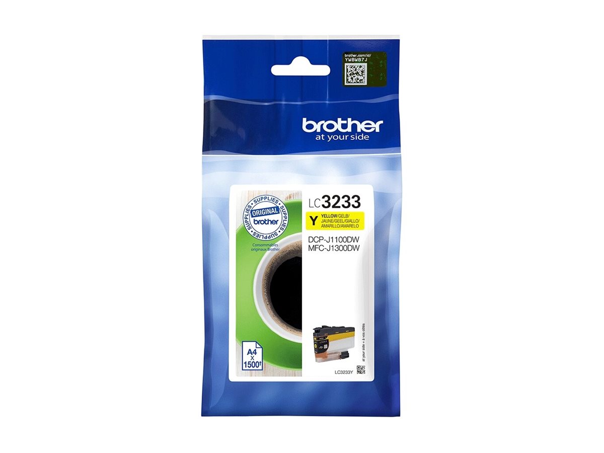 BROTHER LC3233Y Tintenpatrone Gelb Verpackung
