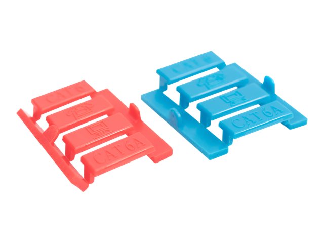 DIGITUS 45x45mm 2-port face plate angled Vorderansicht