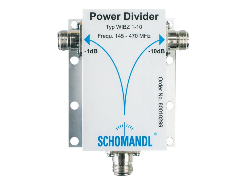 Vorderansicht des SCHOMANDL RF-Leistungsteilers 1-10dB WIBZ 1-10