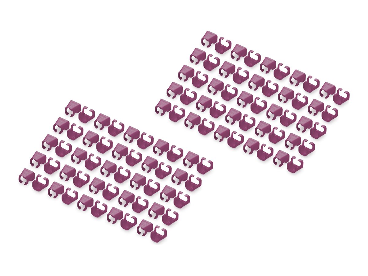 DIGITUS Color clips for Patch cable - Magenta Vorderansicht
