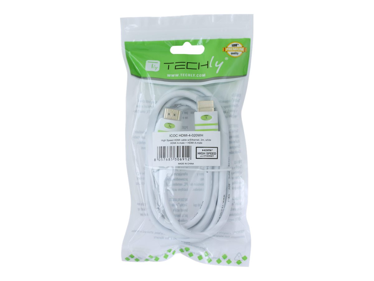 TECHLY HDMI High Speed Kabel mit Ethernet 1m - Verpackung