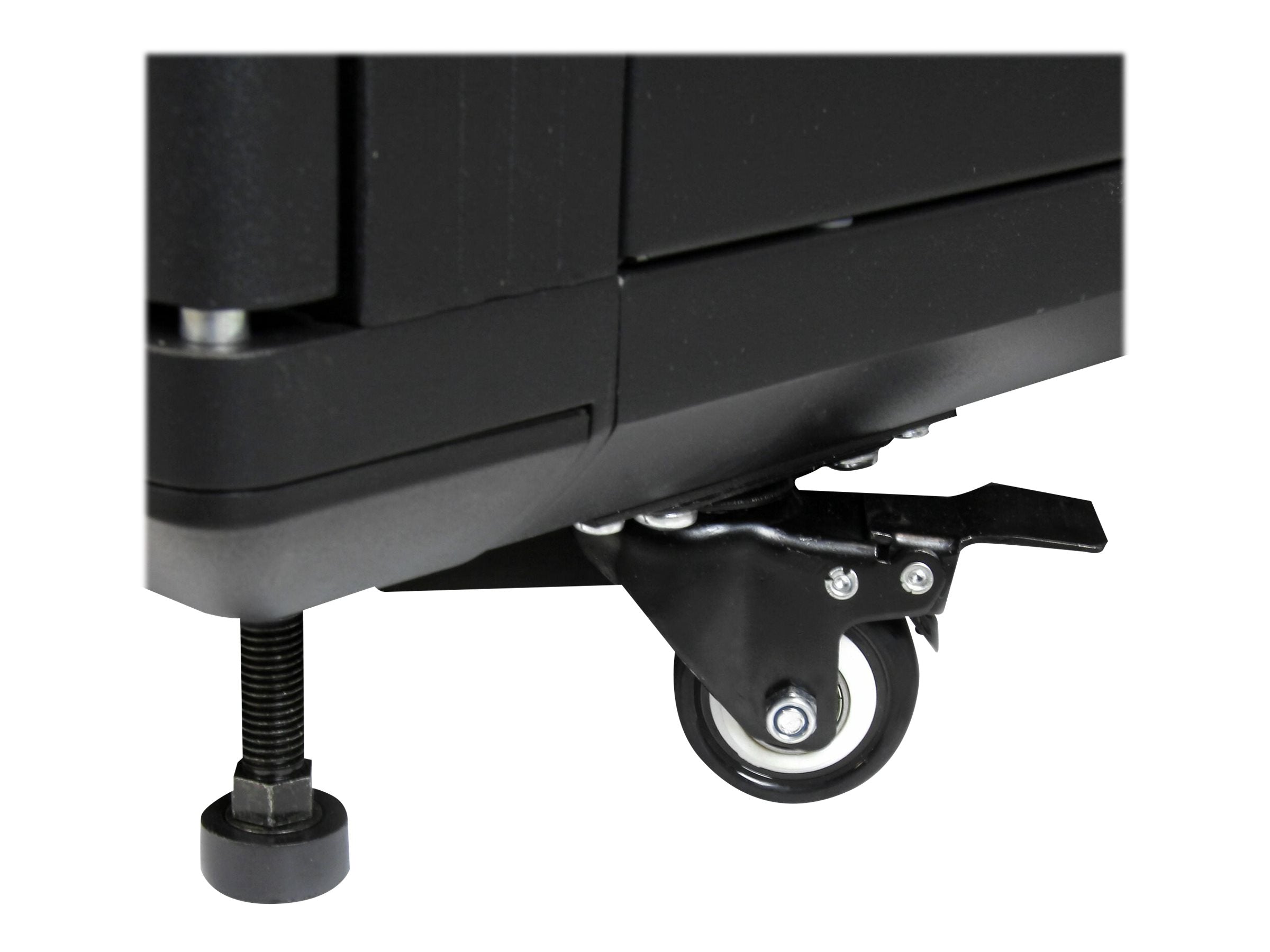 Vorderansicht des STARTECH.COM 12U 29inch Knock-Down Server Rack Cabinet mit Casters
