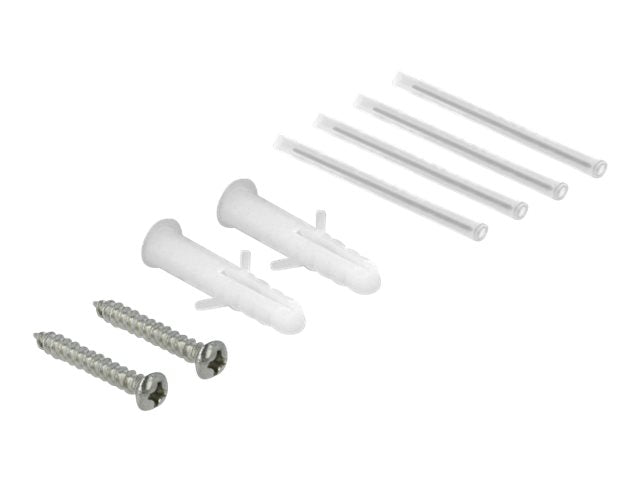 DELOCK LWL Anschlussdose für Hutschiene 4 x SC Simplex oder LC Duplex weiss