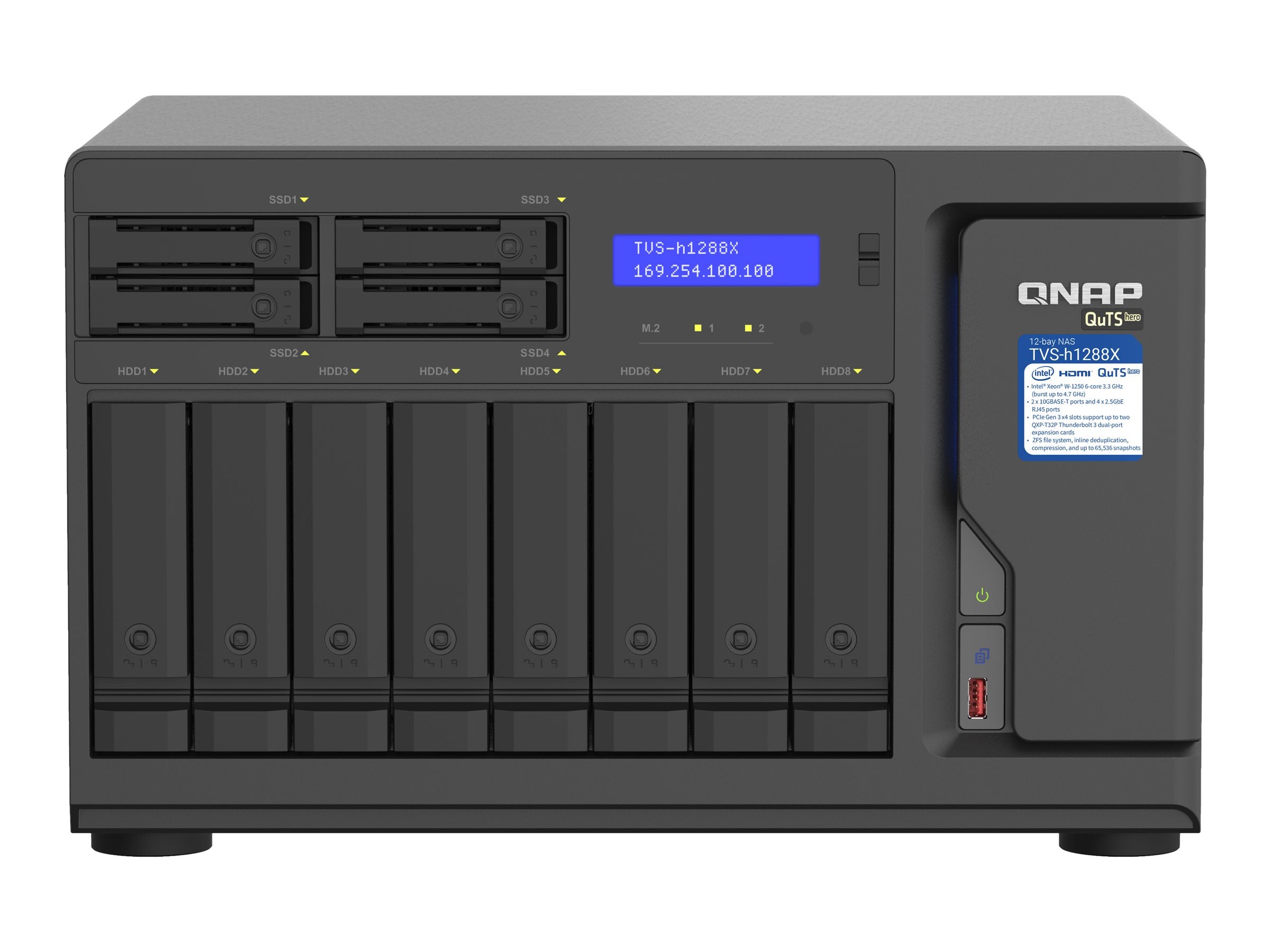 QNAP TVS-h1288X Detailansicht