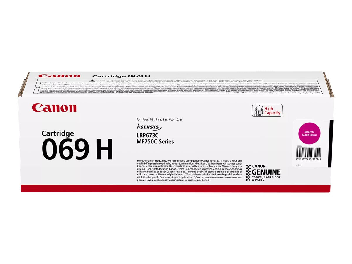 CANON Toner Cartridge 069 High yield Magenta - Vorderansicht