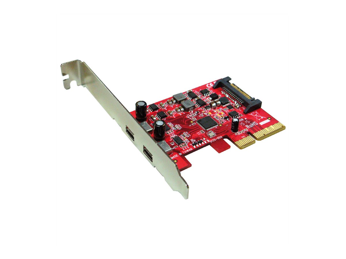 ROLINE PCI-Express-Karte USB 3.2 Gen 2 2x USB-C Installation