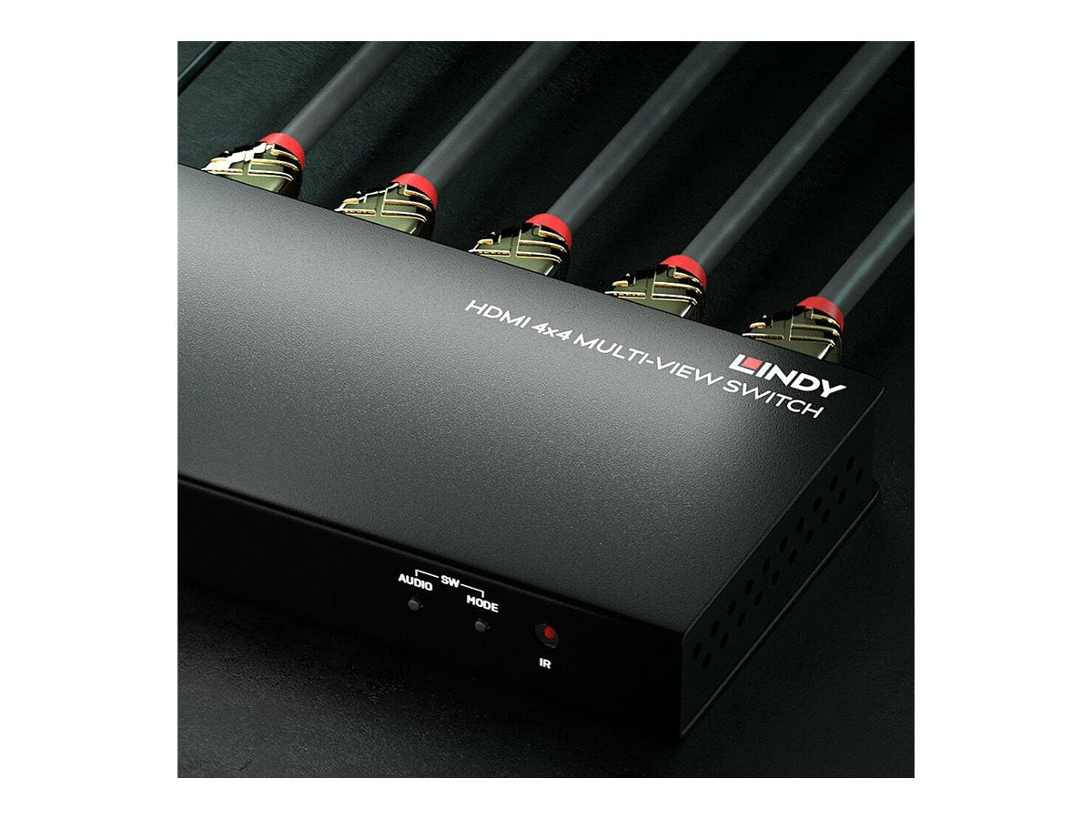 LINDY 4 Port HDMI Multi-View Switch Verpackung