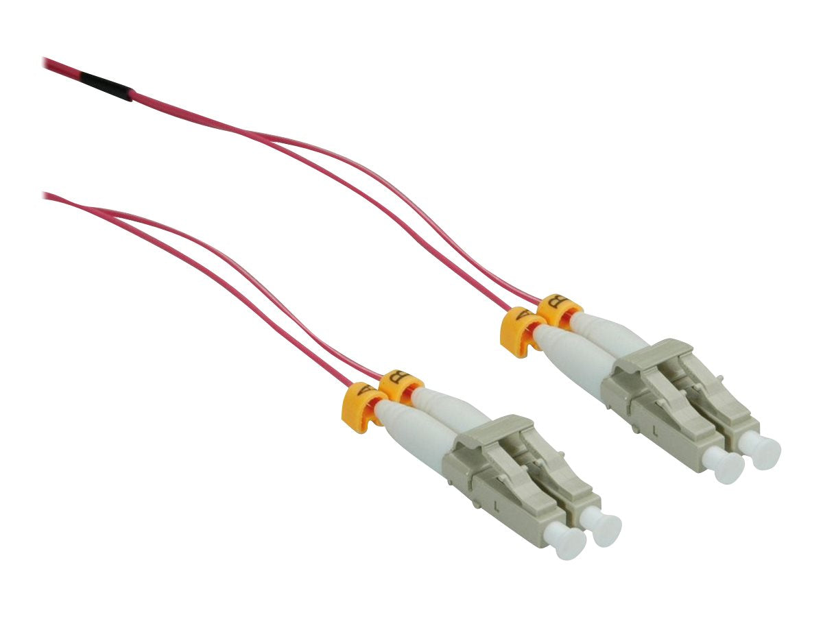 ROLINE LWL-Kabel SLIM 50/125um OM4 LSOH LC/LC violett 7m - Vorderansicht