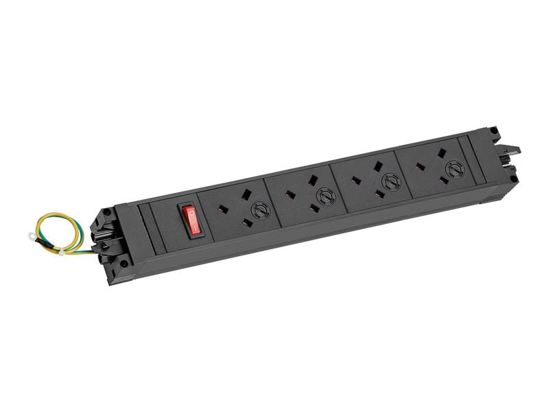 BACHMANN STEP BASE 4xUK 45 1xSchalter GST18 inkl. Erdung - Vorderansicht