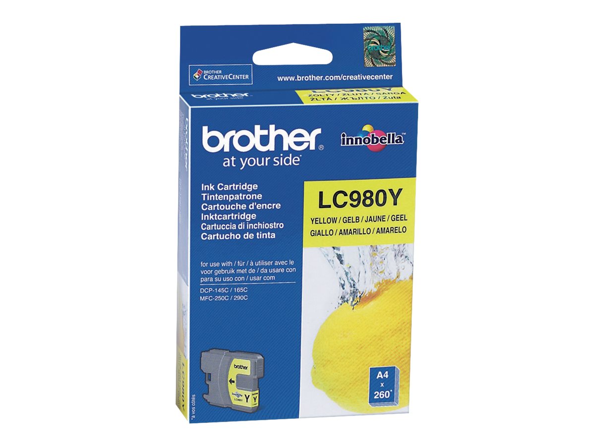 BROTHER LC980Y Tinte gelb Verpackung