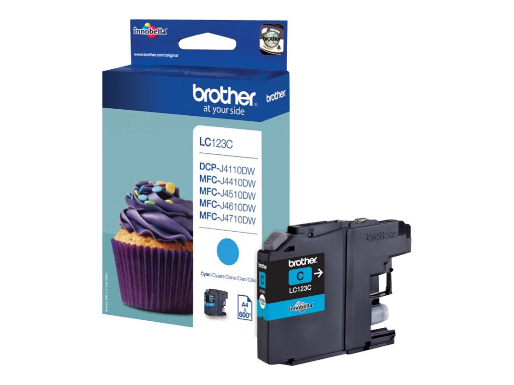 BROTHER LC-123 Tinte cyan Verpackung
