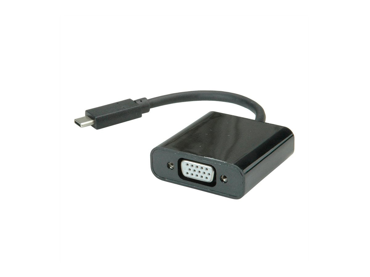 VALUE Display Adapter USB Typ C - VGA Audio Vorderansicht
