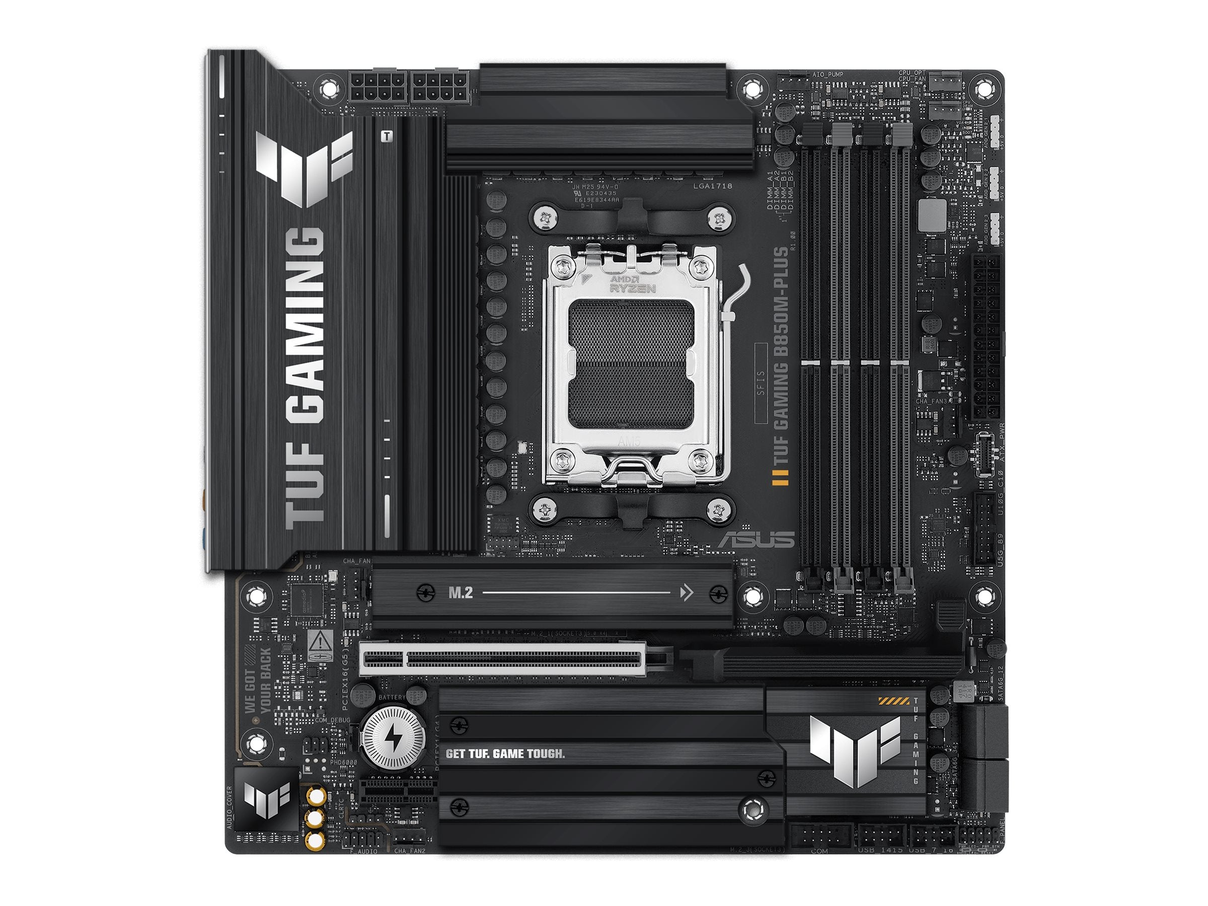 ASUS TUF GAMING B850M-PLUS Motherboard Vorderansicht