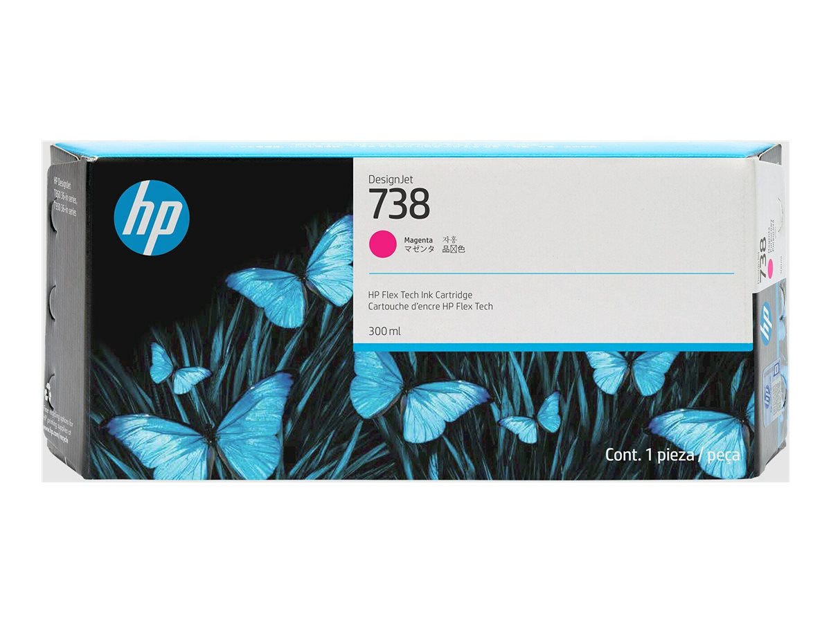 HP 738 300-ml Magenta DesignJet Ink Cartridge Verpackung