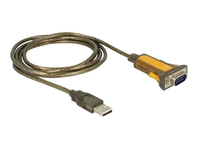 DELOCK Adapter USB 2.0 Typ-A > 1 x Seriell RS-232 DB9 Vorderansicht