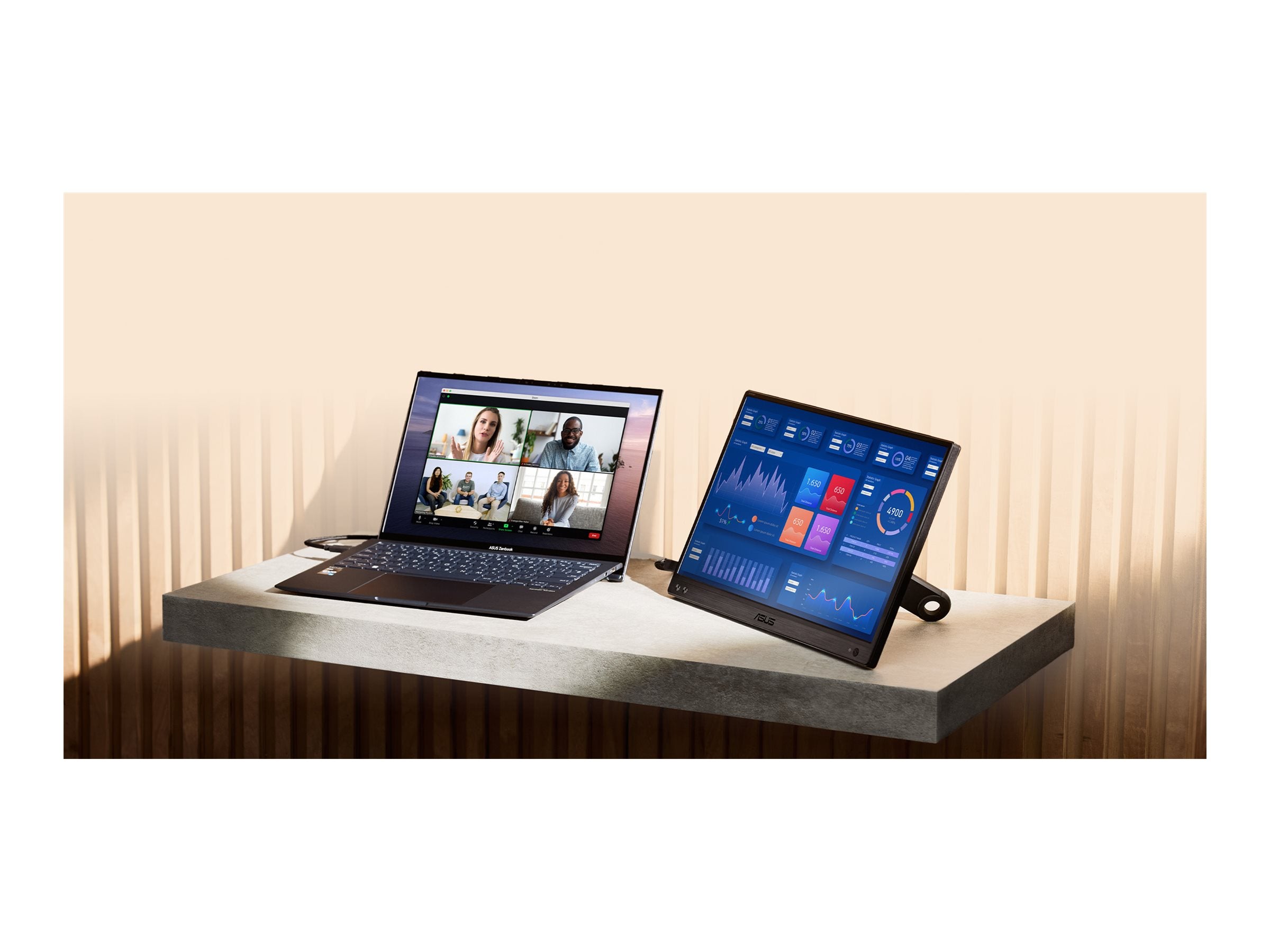 ASUS ZenScreen MB166CR Vorderansicht