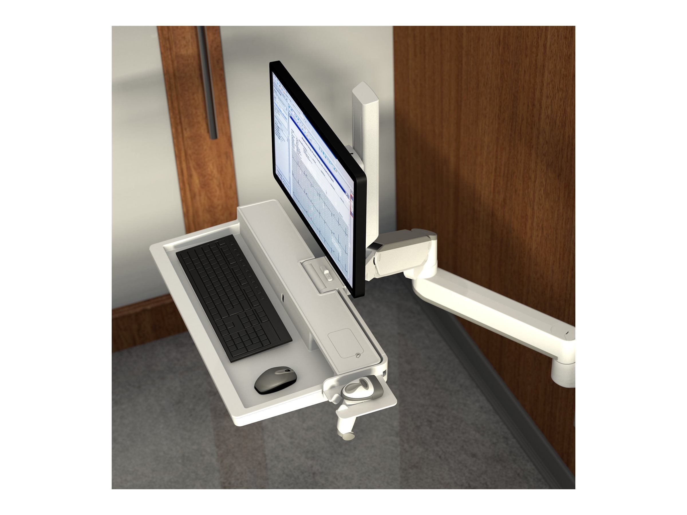 Detailansicht der ERGOTRON CareFit Combo Extender Montagekomponente