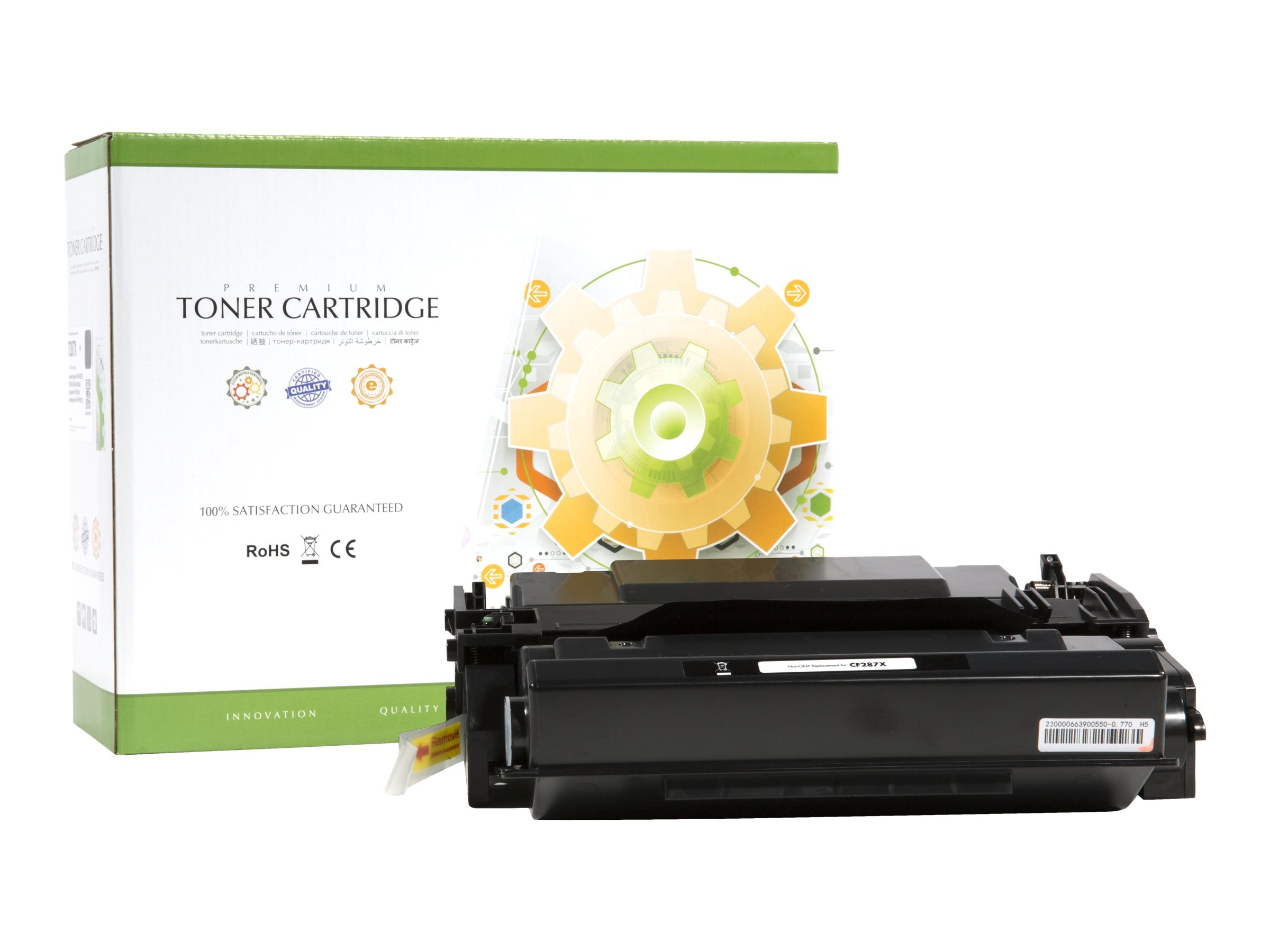 STATIC Tonerpatrone HP CF287X/Canon CRG-041H schwarz Vorderansicht