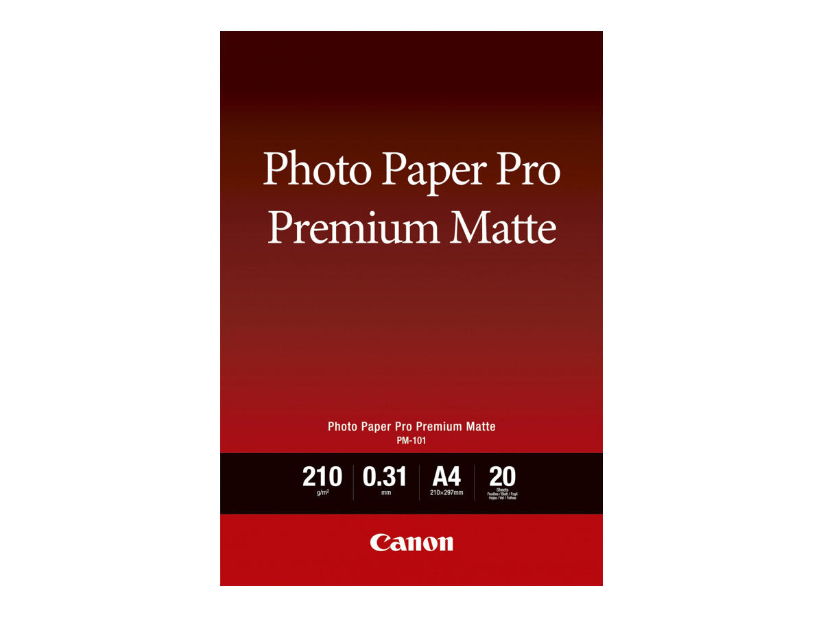 CANON Photo Paper Premium Matte A4 20 Blatt - Vorderansicht