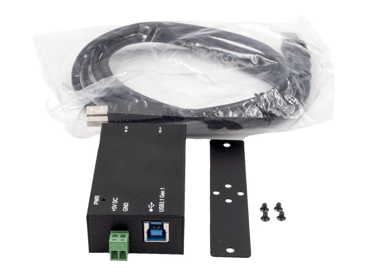 EXSYS EX-1180HMS 4 Port USB 3.2 Gen1 HUB Vorderansicht