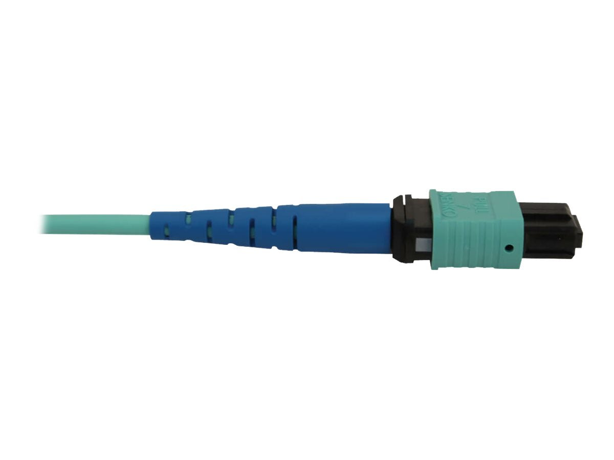 EATON TRIPPLITE 40/100/400G Multimode 50/125 OM3 Fiber Optic Cable 24F MTP/MPO-PC F/F LSZH Aqua 5m 16