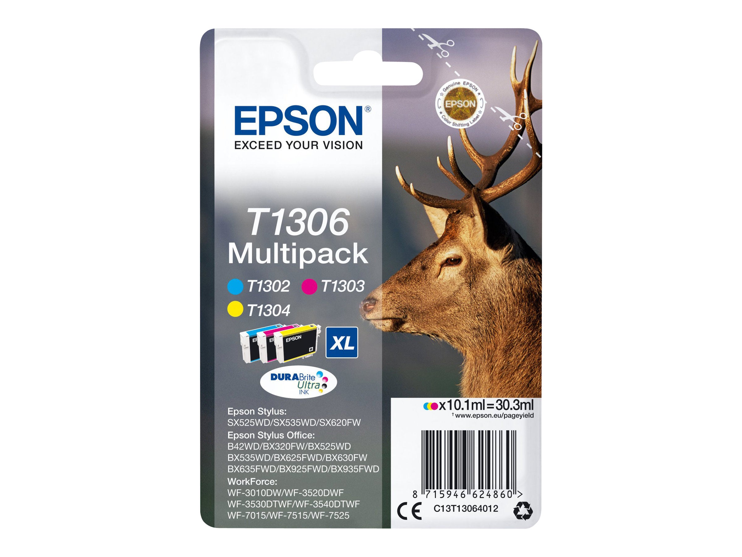 EPSON T1306 Tintenpatrone Vorderansicht