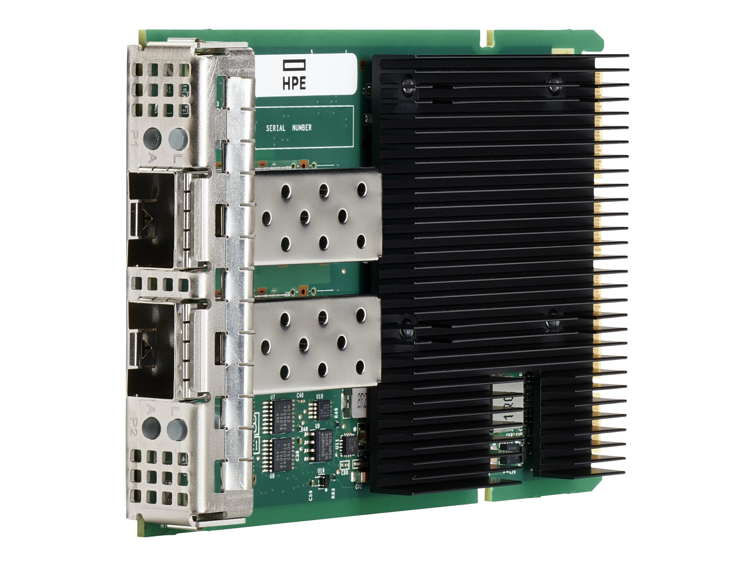 HPE Ethernet Adapter 10/25Gb 2-port SFP28 OCP3 Broadcom BCM57414 - Vorderansicht