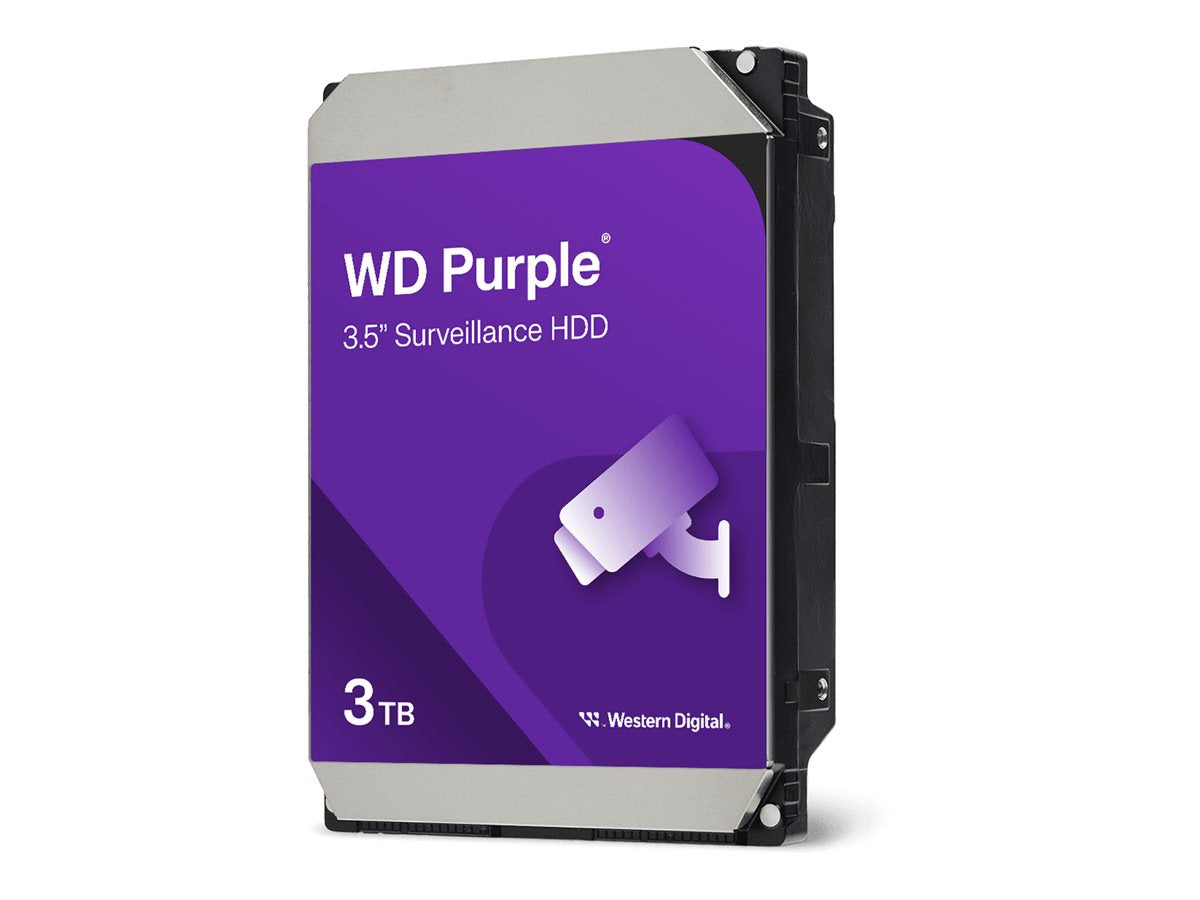 WD Purple 3TB SATA 8,89cm 3,5Zoll HDD Vorderansicht