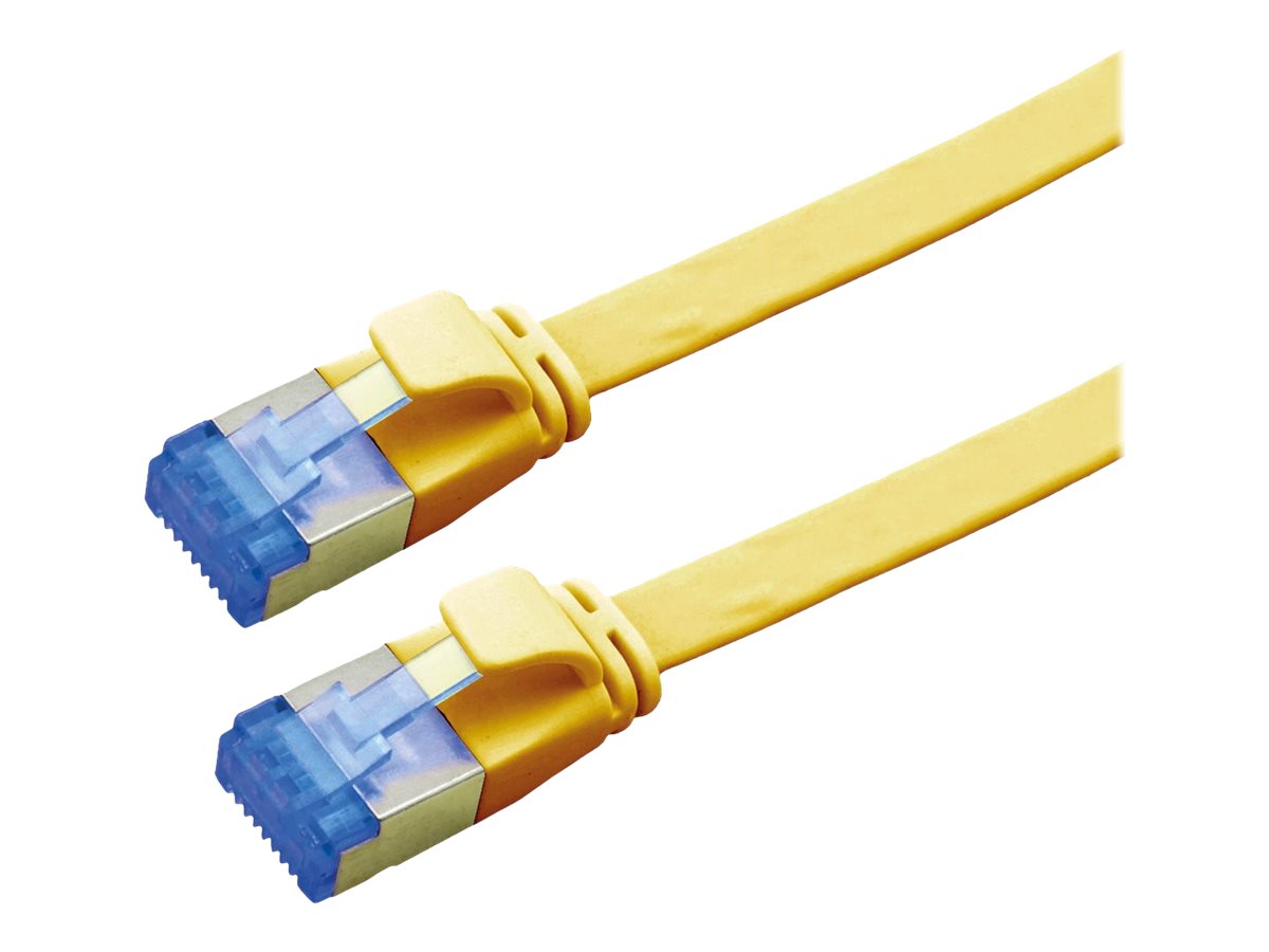 VALUE Patchkabel Kat.6A Class EA FTP extra-flach gelb 1,5m - Vorderansicht