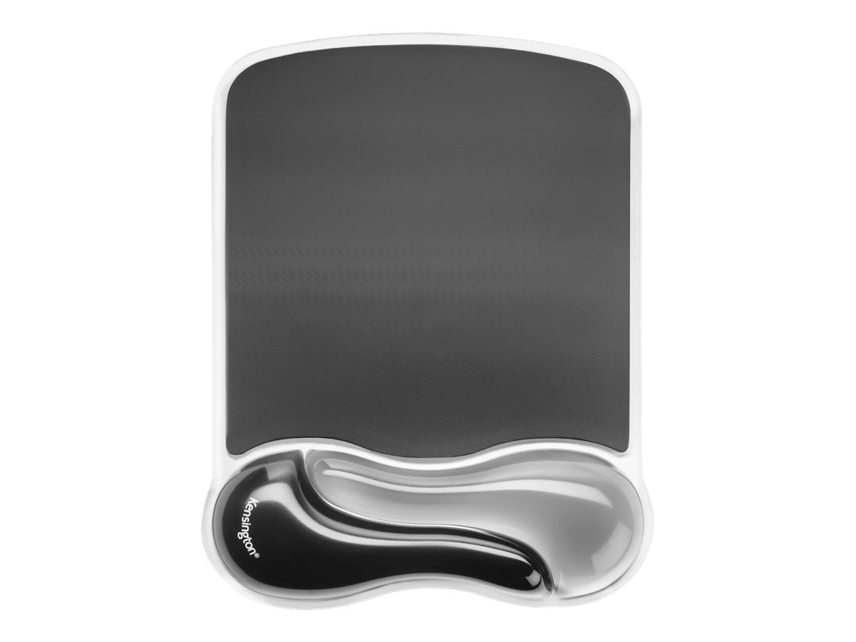 KENSINGTON Duo Gel Mauspad rauch schwarz Vorderansicht