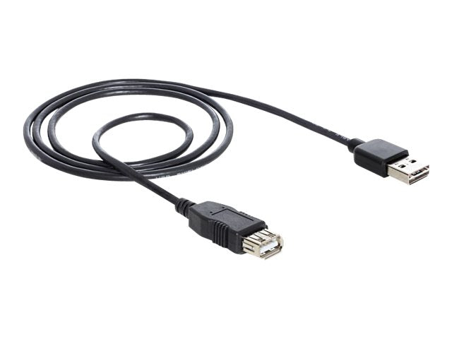 DELOCK Kabel EASY USB 2.0-A Stecker > USB 2.0-A Buchse 2 m - Vorderansicht