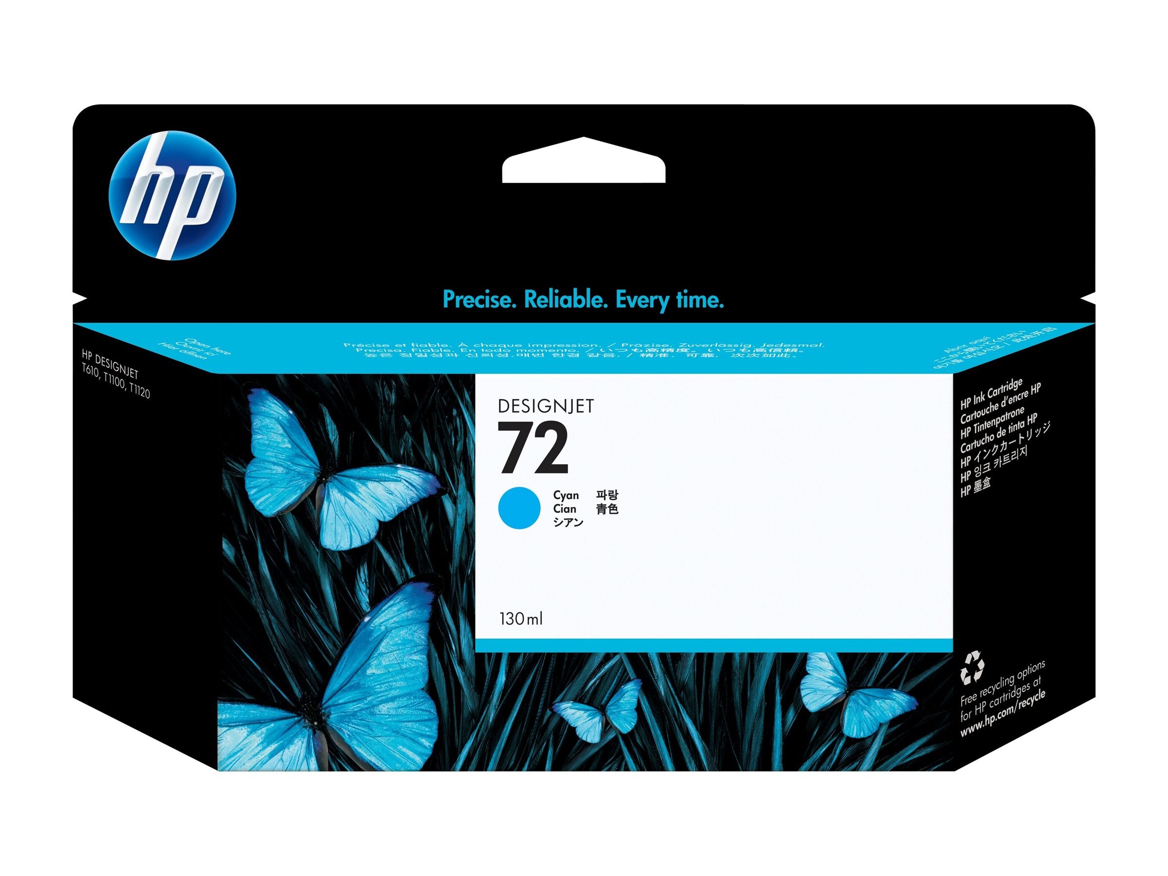HP 72 original Ink cartridge C9371A cyan high capacity Verpackung