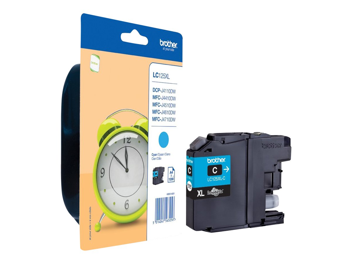 BROTHER LC125XLC Tinte cyan Verpackung