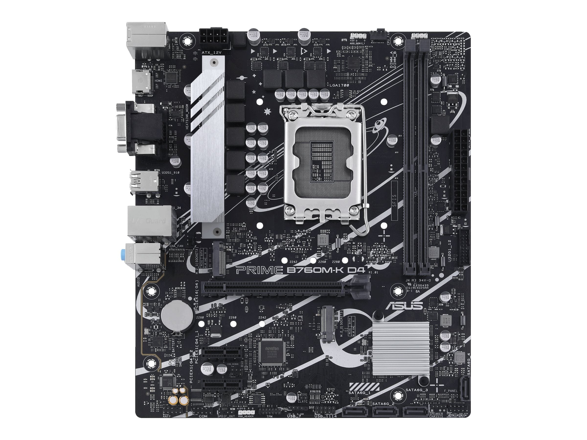 ASUS PRIME B760M-K D4 Motherboard Vorderansicht