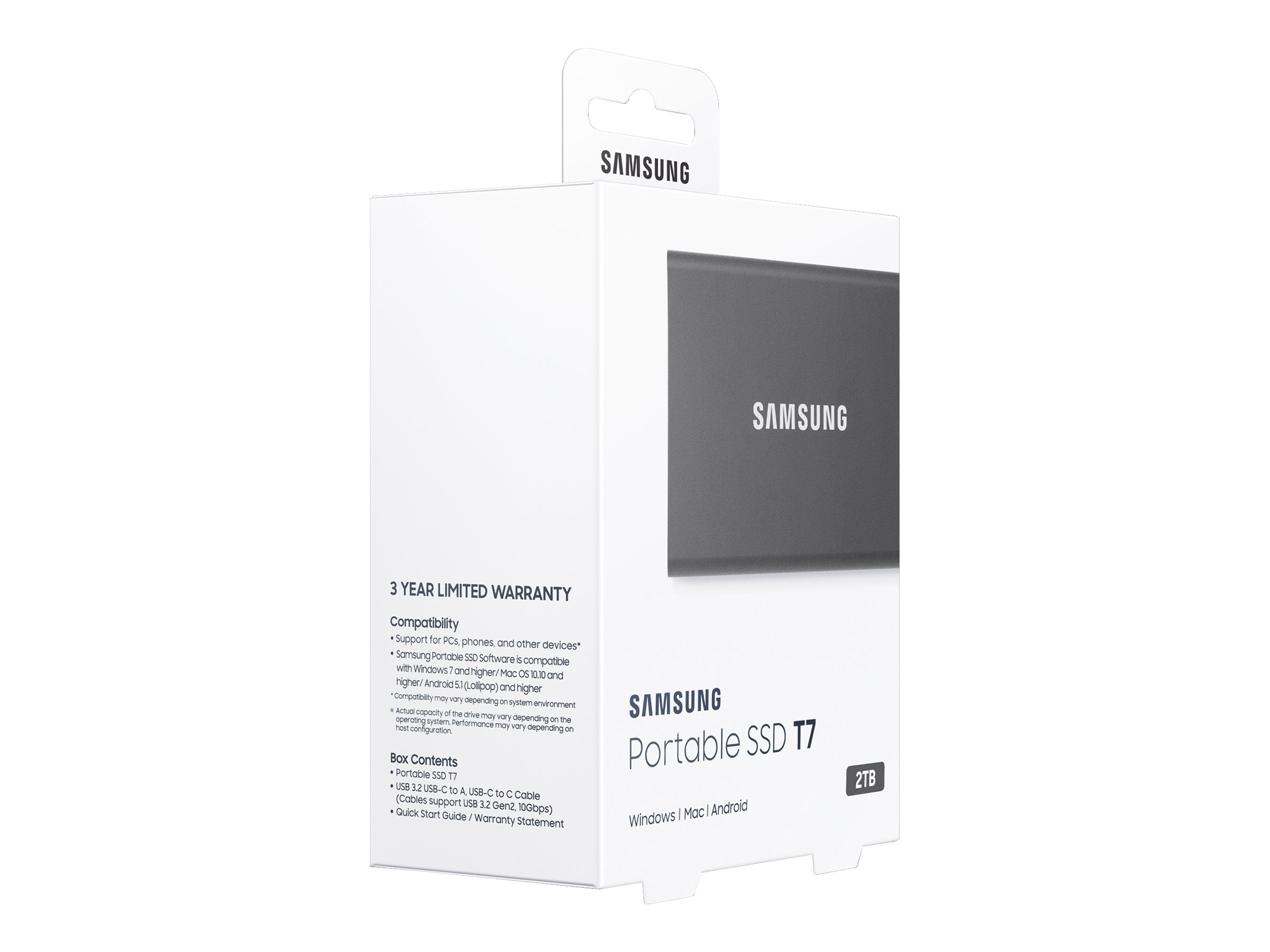 SAMSUNG Portable SSD T7 2TB Vorderansicht