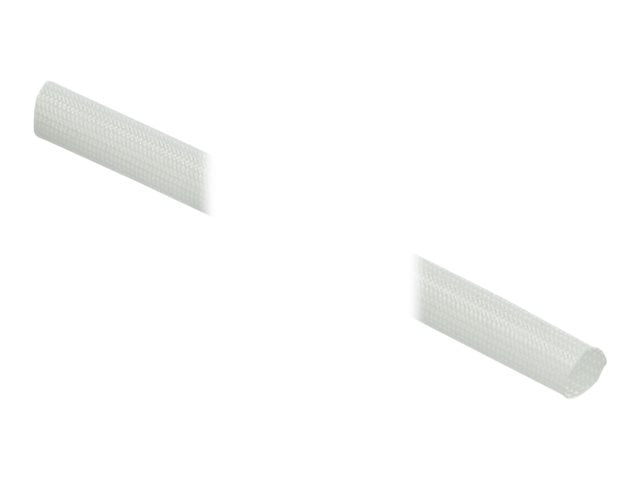 DELOCK Schutzschlauch Glasfasergeflecht 2 m x 10 mm weiss Verpackung