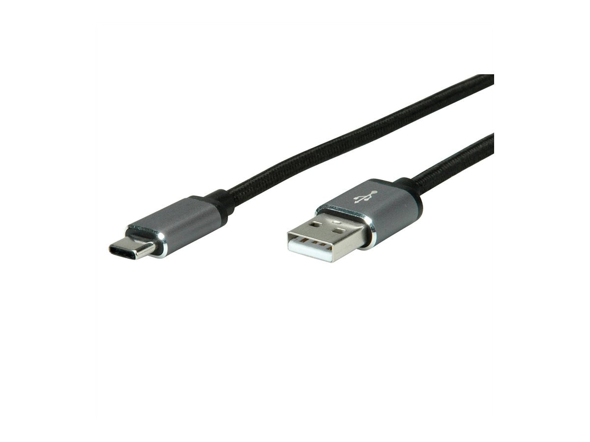 ROLINE USB 2.0 Kabel Typ C - Typ A Anschlussansicht
