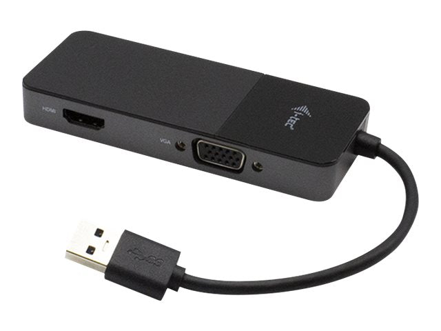 I-TEC USB 3.0 / USB-C Dual HDMI und VGA Video Adapter Anschlussansicht