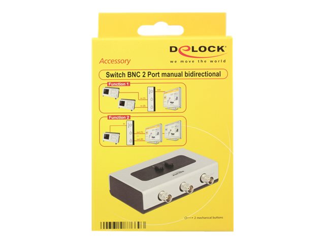 DELOCK Switch 2-port BNC manuell bidirektional - Verpackung