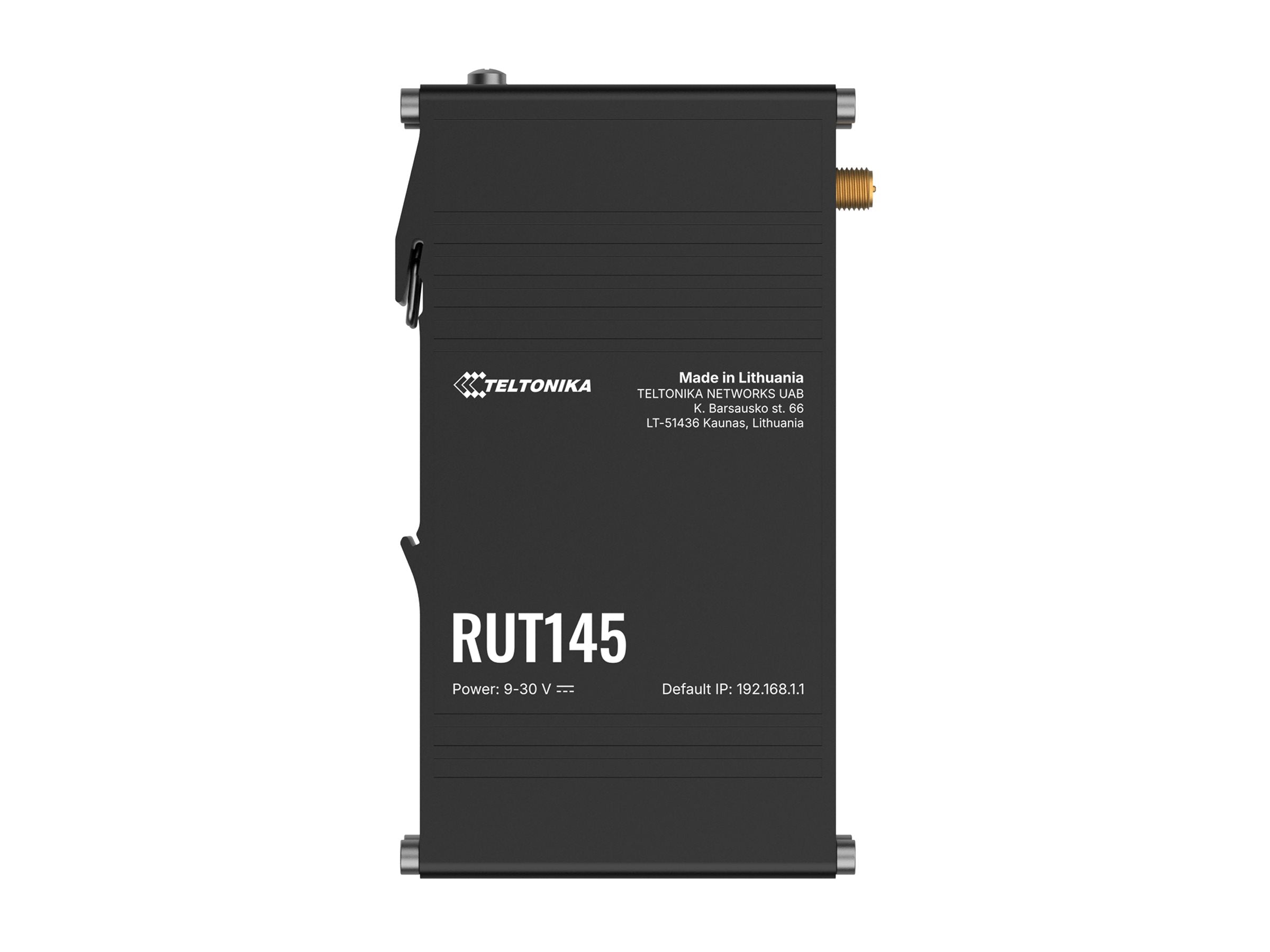 Vorderansicht des TELTONIKA NETWORKS RUT145 Industrial Routers
