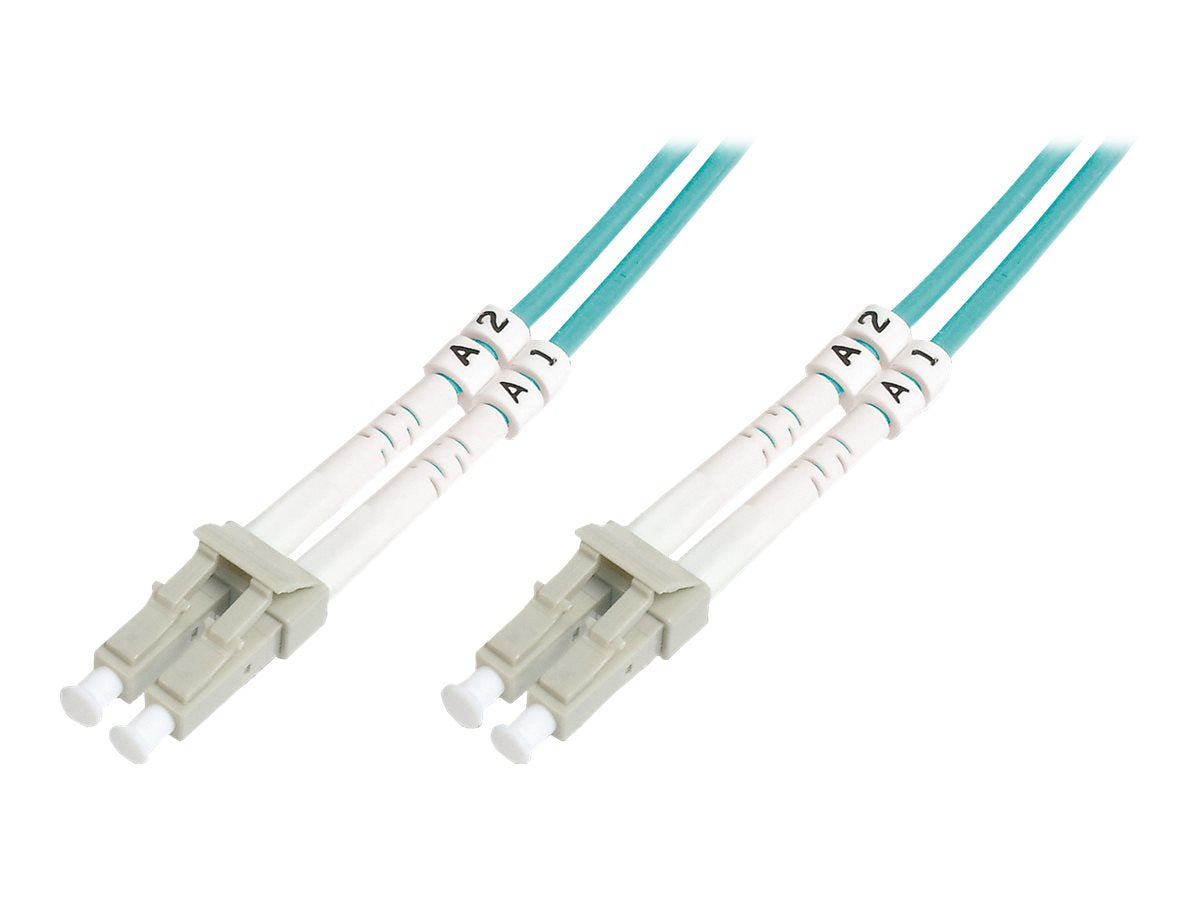 DIGITUS LWL Patchkabel LC zu LC Multimode 50/125 æ Duplex Länge 20m - Vorderansicht